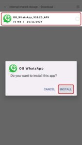 Instale WhatsApp OG 